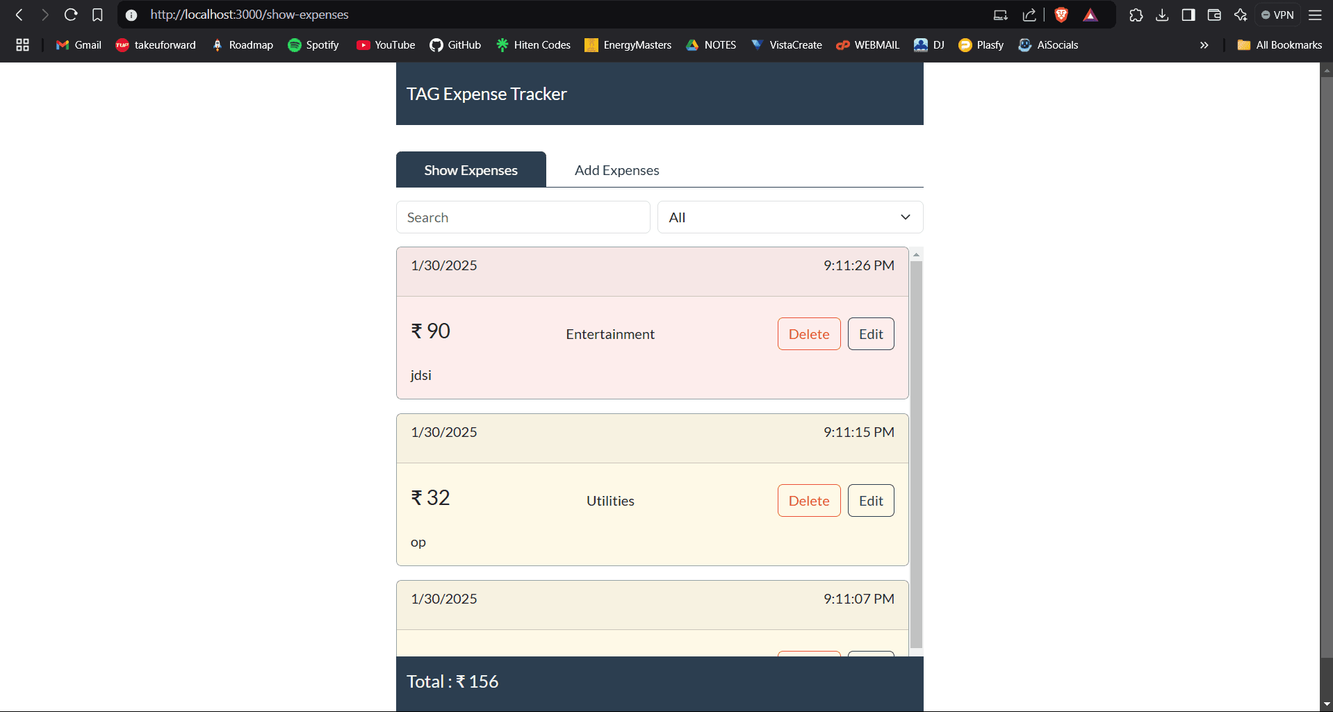 Expense Tracker